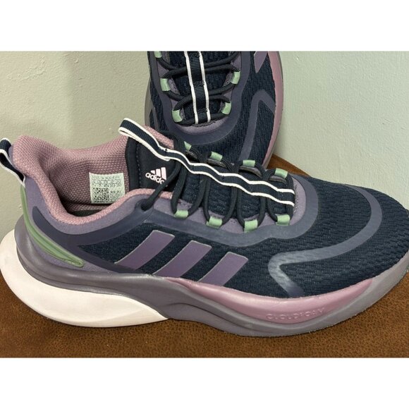 ADIDAS WOMEN'S ALPHABOUNCE SNEAKERS SIZE 8.5 PURPLE CLOUDFOAM RUNNING SPORT - Picture 9 of 12